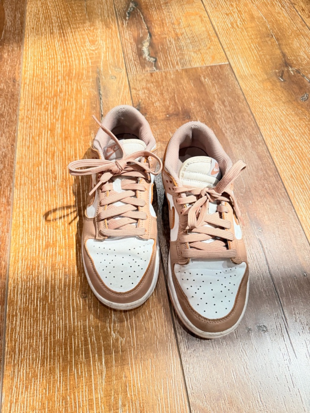 Nike women’s dunks Low-Top Sneakers in Blush and White